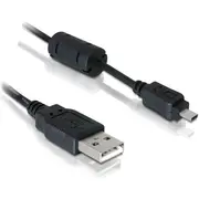 Delock Kabelis Mini-Usb 2.0 Nikon 1.8 M. Uc-E6 82414 Kabel Usb Mini Pin 1.8M