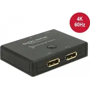 Delock Umschalter Displayport 2-1 bidirektional 4K 60Hz