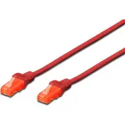 Digitus plāksteris vadu Utp. Cat 6. 10. sarkans Dk-1617-100/R Patchcord czerwony