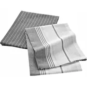 Douceur dInterieur Cotton virtuves dvieļi Grand Chef. pelēki. 2 gab. Kuchenne szare. sztuki