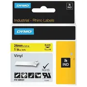 Dymo etiķete Rhino yellow 1805431 melns nospiedums Etykieta nadruk czarny