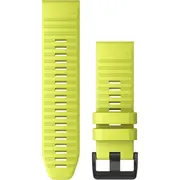 Garmin silikona plaukstas siksna Spilgti dzeltena/melna sprādze 010-12864-04 Pasek silikonowy na nadgarstek Quickfit czarna