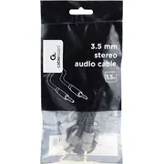 Gembird domkrats kabelis. melns Kabel Jack 3.5Mm 1.5M czarny Ccap-3535Mm-1.5M
