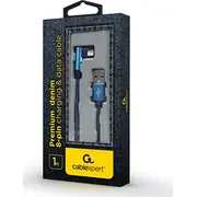 Gembird Usb-A  zibens kabelis. zils Cc-Usb2J-Amlml-1M-Bl Kabel Usb Usb-A Lightning Niebieski