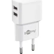 Goobay Dual lādētājs 2X Usb-A 2.4 A 44952