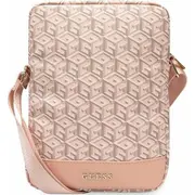 Guess Gcube Stripe planšetdatoru soma  maisiņš Rozā Etui na tablet Tablet Bag Torba 10