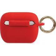 Guess Guacapsilglre Silicone Glitter aizsargmaciņš priekš Airpods Pro sarkans Etui ochronne do czerwone