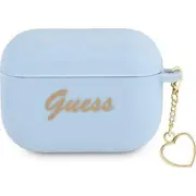 Guess Silicone Charm Collection aizsargmaciņš priekš Airpods Pro Guaplschsb zils Etui ochronne do niebieskie