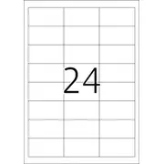 Herma Pašlīmējošās necaurspīdīgās etiķetes 4227. A4. 64.4 x 33.8 mm. necaurspīdīgs balts matēts papīrs. 600 gab. Etykiety samoprzylepne papier nieprzezroczysty mat. szt.