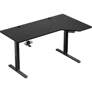 Huzaro Hero 9.1 rakstāmgalds Melns 145 cmx60 cm Biurko Czarne