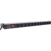 Intellinet Network Solutions Power Vertical 12 ligzdas Schuko kontaktligzdas 714044 Listwa Rackowa Pionowa Gniazd Gniazda