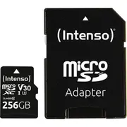 Intenso microSDXC 256Gb C10 Uhs-I Professional adapteris Adapter