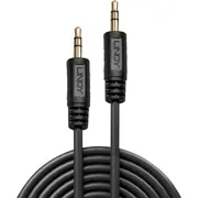 Kabel Lindy Jack czarny 35640 3.5Mm 0.2M