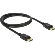 Kabelis Delock Displayport melns 83805 Kabel 1M czarny