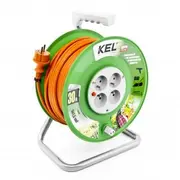 Kel Standard Line pagarinātājs 30M H05Vv-F 3X1.5 4Xgs 16A melns W-97371 Czarny