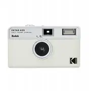 Kodak Ektar analogā kamera filmai Klisze 35Mm 2 fotoattēli uz būra balto pelēko Aparat Analogowy Na Film H35