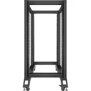 Lanberg Open rack 22U 600X1000 melns Stojak czarny