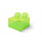 Lego ķieģeļu 4 gaiši zaļš caurspīdīgs 40090806 Brick jasnozielony