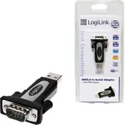 Logilink Usb  Rs-232 Usb adapteris. melns Au0034 Adapter Czarny