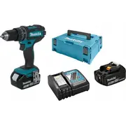 Makita Dhp482Rfj urbis/grieznis 18 V 2 x 3 Ah akumulators Akumulator