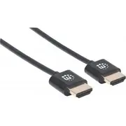 Manhetenas Hdmi  Hdmi kabelis melns 394352 Kabel Manhattan 1M czarny