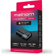 Mathorn Mb-224 Ultimate Usb-C akumulators Np-Fz100 nomaiņa Jauna Bateria 2600Mah zamiennik