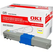 Oki toneris 44469704 dzeltens oriģināls Toner Yellow