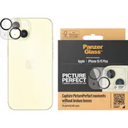 Panzerglass aizsargstikls Pictureperfect iPhone 15/15 Plus objektīvam. melns Ochronne na obiektyw czarne