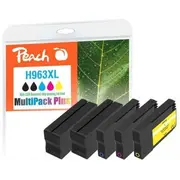Peach Patrone Hp Multipack Plus Oem atiestatīt C. M. Y Remanuctured Nr.963Xl reset 2Xb.c.m.y remanufactured