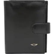 Peterson Vīriešu ādas maks Ptn 22310L-Vt Black Portfel