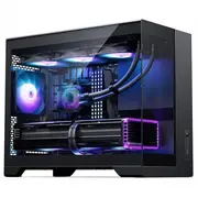 Phanteks Case Computer Mini mATX Tempered Glass iesk. 3X 120 mm ventilators. melns Obudowa komputerowa obudowa tym 120-Mm wentylator. czarny
