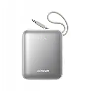Powerbank Joyroom 22.5W ar iebūvētu Usb-C un Lightning Cables-White Jr-Pbf27 10000Mah wbudowanymi kablami