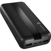 Powerbank Natec Slim Npb-1922 20000Mah melns Czarny