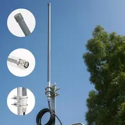 Qoltec Antena Lora 12Dbi dookólna zewnętrzna włókno szklane 868 Mhz 1.5M