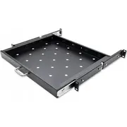 Qoltec plaukts Rack skapim ar rokturi 600600 Izvelkams Melns Do szafy uchwytem Wysuwana Czarna