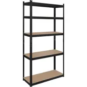 Rebel Metāla noliktavas plaukts 180X90X40 melns Metalowy magazynowy czarny