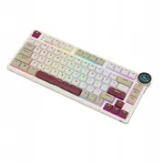 Royal Kludge Rk N80 rožainie mākoņi spēļu tastatūra brūns slēdzis Rosy Clouds Gaming Keyboard Brown switch