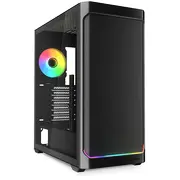 Sharkoon Gehäuse Ak4W Rgb Atx Schwa 1Xglas schwa