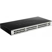 Slēdzis D-Link Dgs-1210-52/Me/E 48-Port 10/100/1000Base-T 4-Port 1 Gbps Sfp porti Metro Ethernet Switch Ports