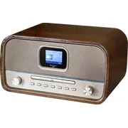 Soundmaster Dab970Br1 Mājas audiosistēma Mini mājas Zelts. Koks Domowe audio System mini domowego Drewno
