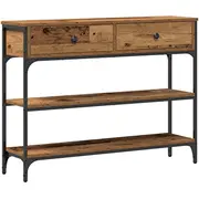 vidaXL konsoles galds Old Wood Metal Vidēja Stolik Konsolowy Stare drewno Drewno metal