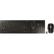 Tastatūra pele Cherry Dw 9100 Slim tastatūra Rf Wireless Bluetooth Qwertz Swiss Black Klawiatura mysz klawiatura Czarny
