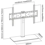 Techly Ica-Lcd S304L rakstāmgalds 32 55 Stojak biurkowy