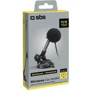 Telecopic turētājs viedtālrunim ar indukcijas lādētāju Sbs piesūcekni. komplektā Magsafe Melns Uchwyt teleskopowy na smartfona Tesuppmag15Wlongarm komptybilny czarny