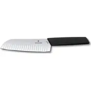 Victorinox Santoku nazis. zobains asmens. 17 cm. melns 6.9053.17Kb Santoku. ostrze ryflowane. czarny