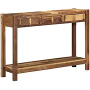 vidaXL konsoles galds 107X33X76 cm Reģenerēta masīvkoka Konsolowy Litego Drewna Odzysku