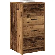 vidaXL Old Wood Reģenerēta koka masīvkoks Vidēja bufete Taisnstūrveida Stare drewno Lite odzysku Bufet
