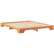 vidaXL Gultas rāmis Brūns 180 x 220 cm Priedes masīvkoks Lite drewno sosnowe