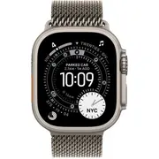 Viedpulkstenis Apple Watch Ultra 3 Gps mobilais 49 mm dabīgais titāns titāna Milanese Loop M pelēks Mewy4Qf/A Smartwatch Cellular 49Mm Natural Titanium Szary