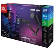 Viens visu monitoru Halterung pieredzi Rgb Dual Schwarz One for All Monitor Experience schwarz